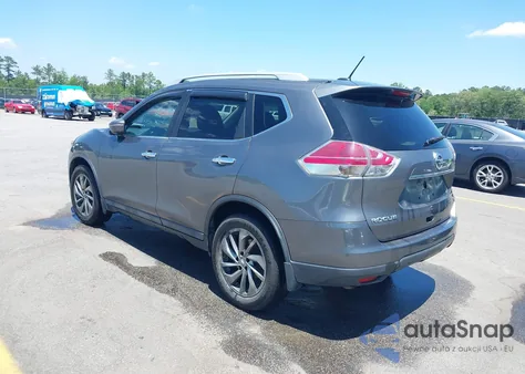 2015 Nissan Rogue Sl z USA, uszkodzony, nr VIN 5N1AT2MT6FC832537